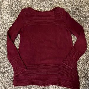 Karen Scott women’s small maroon sweater cozy fall